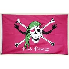 Flagge Fahne Pirat Pirate Princess Prinzessin - 90 x 150 cm