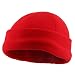 6 Panel Fleece Winter Hat-Red