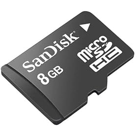 SanDisk 8GB microSDHC Card CLASS 2 (SDSDQ-8192, Bulk Package)