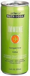 airforce Nutrisoda Immune, Tangerine and Lime, 8.4-Ounce Cans (Pack of 12)
