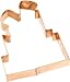 Old River Road Present Shape Cookie Cutter, Copper