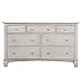 Evolur Cheyenne and Santa Fe Double Dresser, Vintage Grey