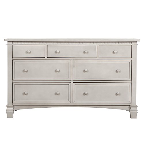 Evolur Cheyenne and Santa Fe Double Dresser, Vintage Grey