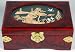 Inexpensive Simple Beautiful Gifts - 8" Lacquered Lined Oriental Jewelry Box w/ Cork Carving Top