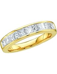 0.50CTW PRINCESS DIAMOND LADIES INVISIBLE BAND