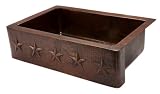33 Copper Farmhouse W/Star Design On Apron