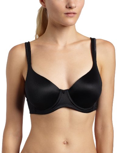 Playtex Womens Side Smoothing Underwire Bra,Black,44 D