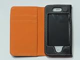 「レザー カバー iphone4/4s カードポケット付 5色 オレンジ」の画像
