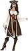 Smiffys High Seas Pirate Wench Costume, Brown