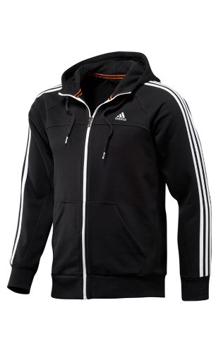 Adidas Herren Kapuzenjacke ESS 3S LiFZ, black/black, XL, HAX23567XL