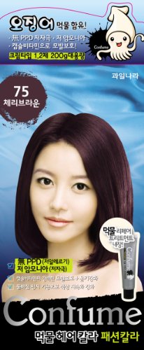 Confume Squid Ink Hair Color 75 - Cherry Brown (No Ammonia)
