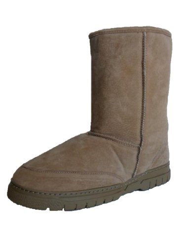 Woolworks Men's Genuine Australian Shearling Sheepskin/Suede Boots