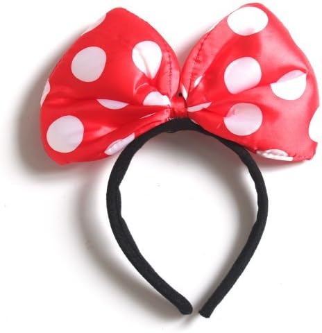ECOSCO LED Flash Light Minnie Mouse Dotted Luminous Kid Hair Head Band Easter Halloween Christmas Party Costume