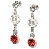 Ohio State Crystal Logo Earrings