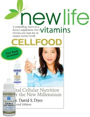 Cellfood SAM-E with FREE Cellfood Book by Dr. David Dyer - Free Shipping offered by New Life Vitamins, trusted with your nutrition since 1998 - Limit one book per order.