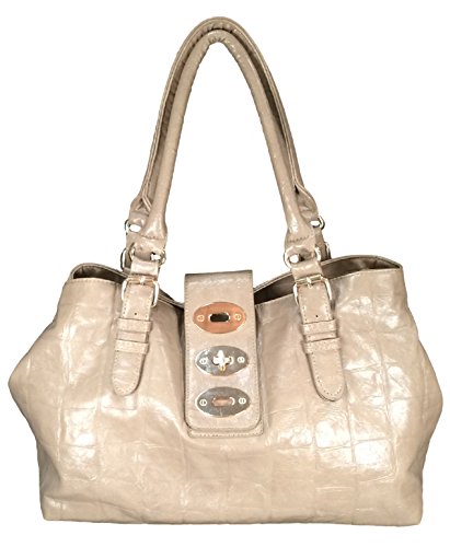 MMS Design Studio Satchel Handbag Beige