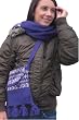 Handmade Alpaca Winter Scarf & Tote Set - Andean Plum (Extra Long) [Apparel]