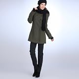Hooded twill coat