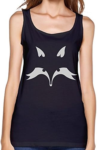 Lady Funny Fox Face Unique Jersey Tank Tee-shirts