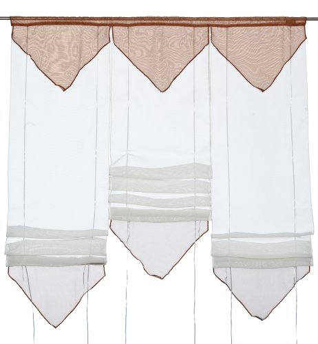 Home fashion 92111-811 B&auml;ndchenrollo / Voile-Uni / 125 x 90 cm