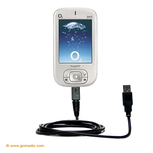 Classic Straight USB Cable for the O2 XDA II Mini Mini Pro with Power Hot Sync and Charge capabilities - uses Gomadic TipExchange Technology
