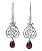 Garnet heart earrings, 'Celebrate Love' title=