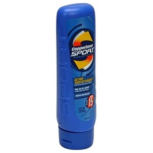 Coppertone Sport Sunblock Lotion, Ultra Sweatproof, SPF 15, 8-Ounce Bottles  (Pack of 2)