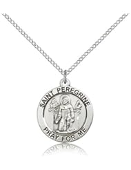Sterling Silver St. Peregrine Pendant