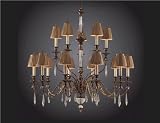 Elk Lighting 2466/10+5 Trump Home Bedminster Fifteen Light Chandelier in Burnt Gold Leaf
