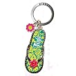Tinker Bell Green Flip Flop Pewter Keychain