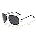J+S Premium Military Style Classic Aviator Sunglasses, Polarized, 100% UV protection