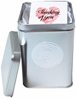 Glitter and Gumdrops Hershey Gift Mix, 1 LB Nuggets and Milk Chocolate Kisses In Gift Tin with Card Enclosure (Tall Tin)