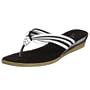 Annie Women's Dixie Sandal,Black Patent/White,10 M US
