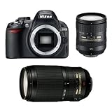 NIKON D3100 Reflex Numerique + Objectif AF-S DX 16-85mm 3,5-5,6G ED VR + Objectif AF-S VR 70-300 mm f/4.5-5.6G IF-ED GARANTI 4 ANS
