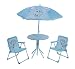 Kinder Gartenmöbel Campingmöbel 4 tlg. Elefanten -Motiv Blau