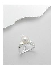 Fresh Water Pearls Ring In 92.5 Sterling Silver