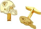 14K Gold NFL Oakland Raiders Football Helmet Cuff Links