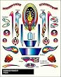 Pinecar Pine Car Horsepower Stick On Decal