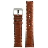 Watch Band Leather Honey Brown Sport Model 28 millimeter Tech Swiss