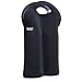 Built Neoprene 2-Bottle Wine Tote, Black