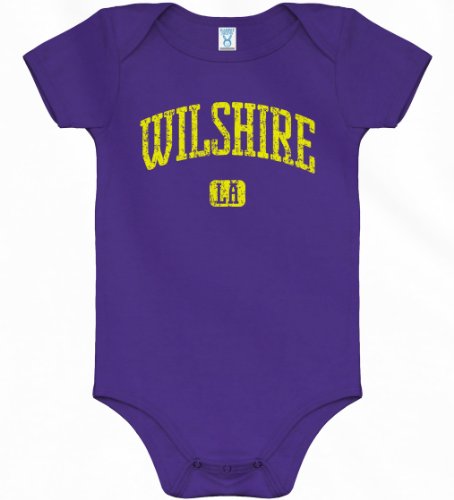 Wilshire LA Baby Onesie by Smash Vintage - Purple, NB