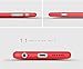 iPhone 6/6S Case, Ipaky Exact-Fit Premium Matte Finish Dual Layer Hard Case for iPhone 6 with Tempered Glass Screen Protector for iPhone 6/6S (4.7' Red)