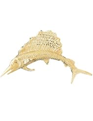 Dazzlers Solid 14k Gold Marlin Sailfish Charm Pendant Available in three colors from jewelsberry (weights: 14.5 grams only)