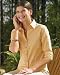 Tri-Mountain Women's Stain Resistant Open Neck Sleeve Shirt. 763
