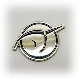 Invisible Pink Unicorn Lapel Pin - bright silver finish