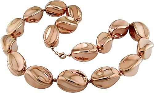 14k Pink Gold Nugget Necklace