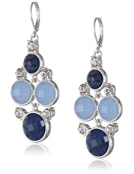 Anne Klein "Colorful Waterfall" Multi-Chandelier Drop Earrings