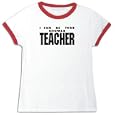 T-Shirt Ringer Woman White " I Can Be You Khowar Teacher " Languaje