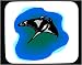 Decorated Mouse Pad with manta, devilfish, ray