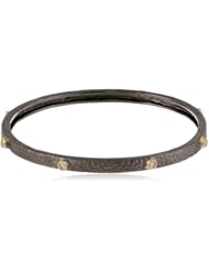 Cubic Zirconia Gold Plated Brass Bangle Bracelet